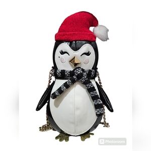 Betsey Johnson Holiday Penguin Crossbody Purse
